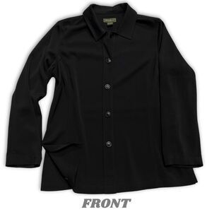 Women's Eddie Bauer Black Light Button Up/ Jacket, Size Large